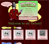 Web design using aSP and SQL for CharlieandTheGiftFactory.com